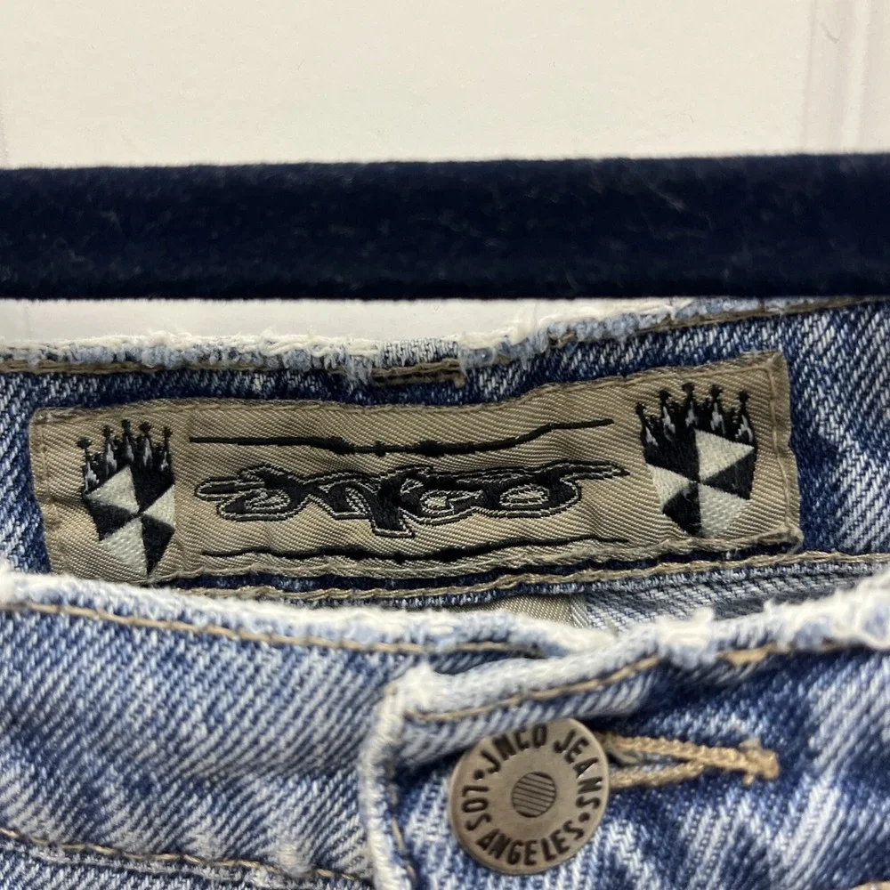 Vintage 90s USA JNCO Grunge Punk Skater Denim - Size W:33 L:32